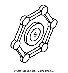 Un diseño vectorial de moda de la estructura química