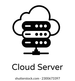 Trendy vector design of cloud server 