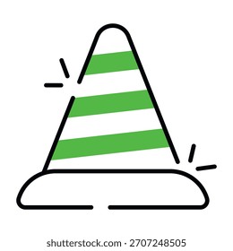 Diseño de Vector de moda del cono de construcción 