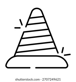 Diseño de Vector de moda del cono de construcción 