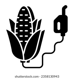 A trendy vector design of corn fuel