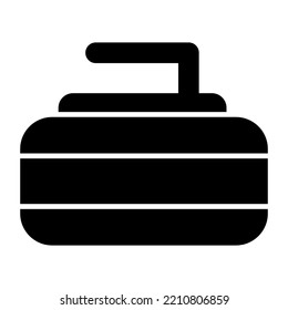 Trendy Vector Design Of Curling Rock