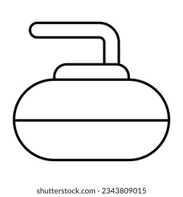Trendy vector design of curling rock