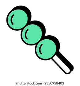Diseño vectorial de moda del dango