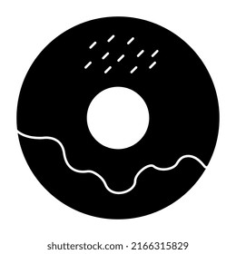 Trendy vector design of donut