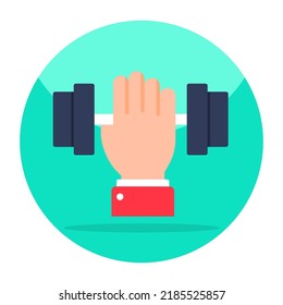 A trendy vector design of dumbbells