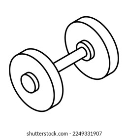 A trendy vector design of dumbbells