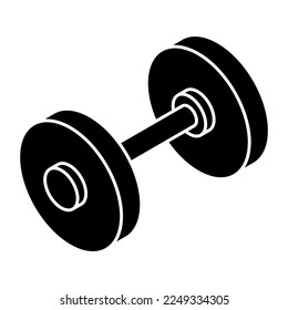 A trendy vector design of dumbbells