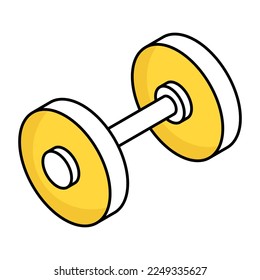 A trendy vector design of dumbbells