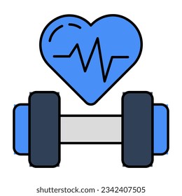 A trendy vector design of dumbbells