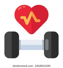 A trendy vector design of dumbbells