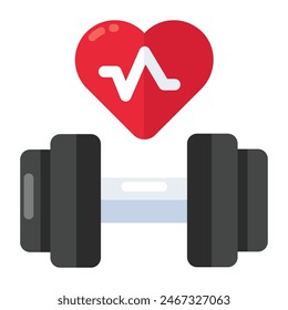 A trendy vector design of dumbbells