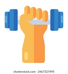 A trendy vector design of dumbbells