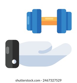 A trendy vector design of dumbbells