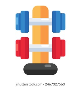 A trendy vector design of dumbbells