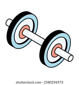 A trendy vector design of dumbbells