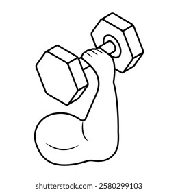 A trendy vector design of dumbbells