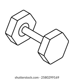 A trendy vector design of dumbbells