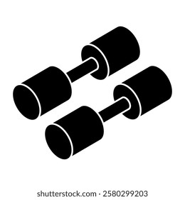 A trendy vector design of dumbbells