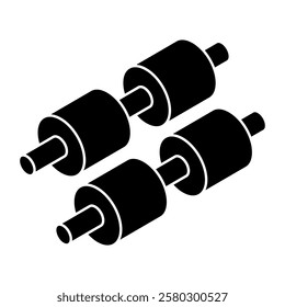 A trendy vector design of dumbbells