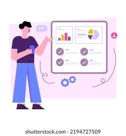 Trendy vector design of executive summary
