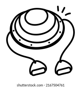 Trendy vector design of expander, doodle style 
