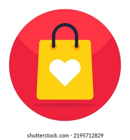 Trendy vector design of favorite shopping