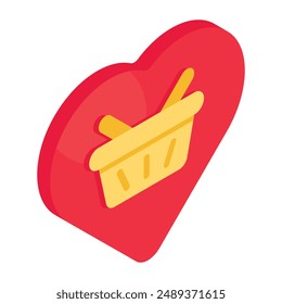 Trendy vector design of favorite shopping
