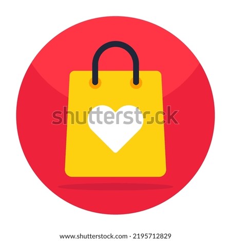 Trendy vector design of favorite shopping