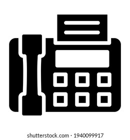 A trendy vector design of fax machine