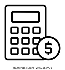Trendy Vektorgrafik Design der Finanzberechnung

