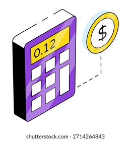 Diseño de Vector de moda del cálculo financiero