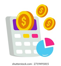 Trendy Vektor Design der finanziellen Berechnung