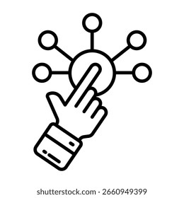 Diseño de Vector de moda del grifo del dedo