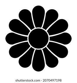 A trendy vector design of flower