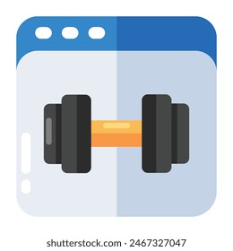 A trendy vector design of gym website