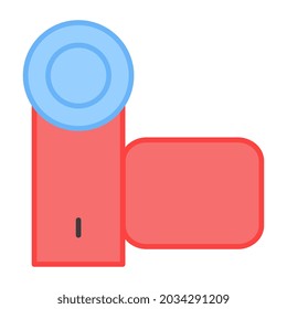 A trendy vector design of handycam