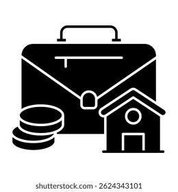 Trendy vector design of home payment