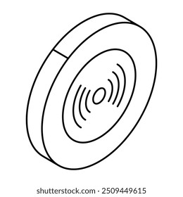 Trendy Vektor Design Symbol von roomba