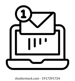 Diseño vectorial de moda del correo entrante