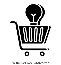 A trendy vector design of innovative shopping