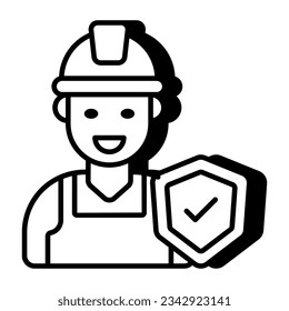Trendy vector design of labor insurance