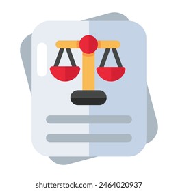 Trendy vector design of law document