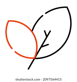 Diseño vectorial de hojas a la moda

