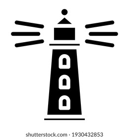 A trendy vector design of lighthouse