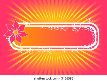 trendy vector design with lots of copy space