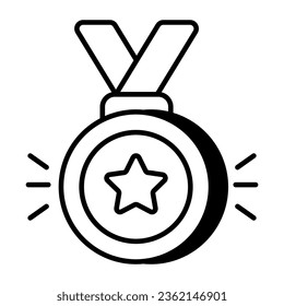 Trendy Vektordesign der Medaille