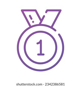 A trendy vector design of medal in modern style, an editable icon of star medal