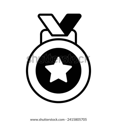 A trendy vector design of medal in modern style, an editable icon of star medal