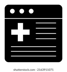 Trendy Vektordesign der medizinischen Website
